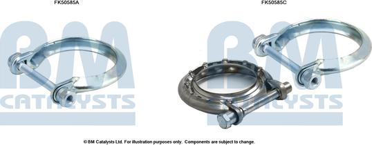 BM Catalysts FK50585 - Kit d'assemblage, tuyau d'échappement droxauto.com