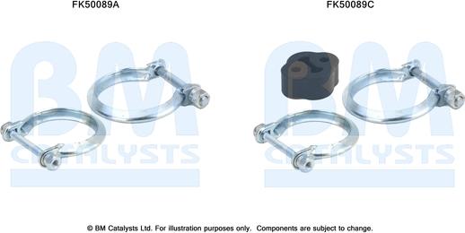 BM Catalysts FK50089 - Kit d'assemblage, tuyau d'échappement droxauto.com