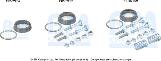 BM Catalysts FK50225 - Kit d'assemblage, tuyau d'échappement droxauto.com
