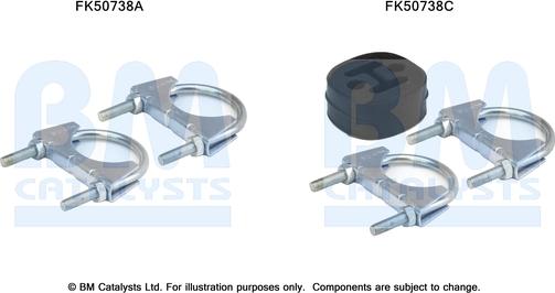 BM Catalysts FK50738 - Kit d'assemblage, tuyau d'échappement droxauto.com