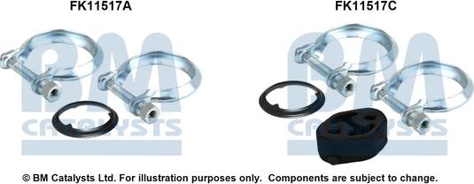 BM Catalysts FK11517 - Kit d'assemblage, filtre à particules / à suie droxauto.com