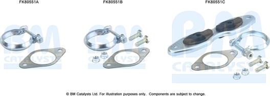 BM Catalysts FK80551 - Kit d'assemblage, catalyseur droxauto.com