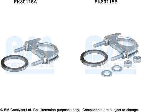 BM Catalysts FK80115 - Kit d'assemblage, catalyseur droxauto.com