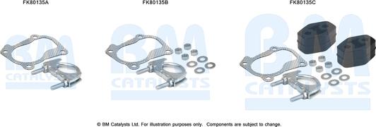 BM Catalysts FK80135 - Kit d'assemblage, catalyseur droxauto.com