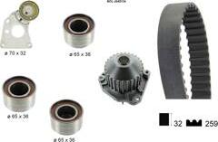 BÖLK BOL-J040134 - Pompe à eau + kit de courroie de distribution droxauto.com