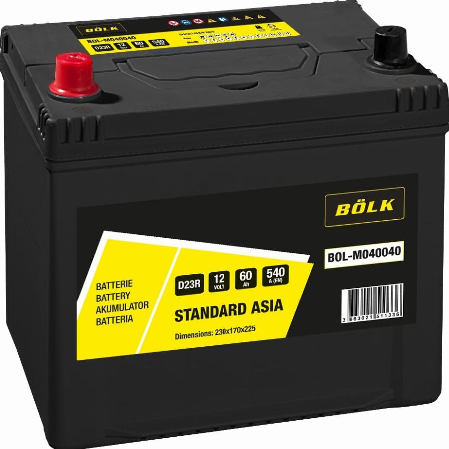 BÖLK BOL-M040040 - Batterie de démarrage droxauto.com