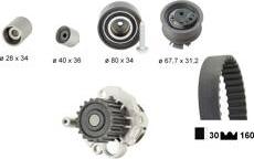 BÖLK BOL-N080004 - Pompe à eau + kit de courroie de distribution droxauto.com