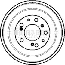 Borg & Beck BBR7011 - Tambour de frein droxauto.com