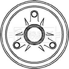 Borg & Beck BBR7026 - Tambour de frein droxauto.com