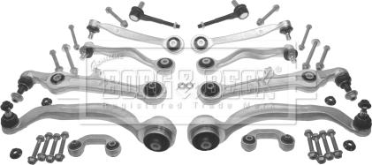 Borg & Beck BCA7126K - Kit de réparation, bras triangulaire droxauto.com