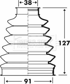 Borg & Beck BCB6102 - Joint-soufflet, arbre de commande droxauto.com