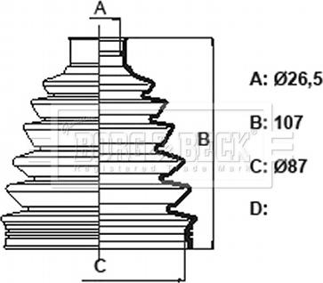 Borg & Beck BCB6170 - Joint-soufflet, arbre de commande droxauto.com
