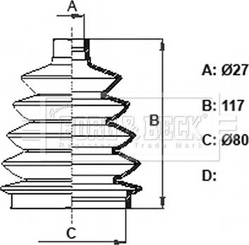 Borg & Beck BCB6387 - Joint-soufflet, arbre de commande droxauto.com