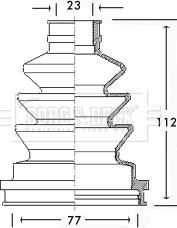 Borg & Beck BCB2532 - Joint-soufflet, arbre de commande droxauto.com
