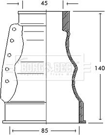 Borg & Beck BCB2122 - Joint-soufflet, arbre de commande droxauto.com