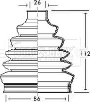 Borg & Beck BCB2350 - Joint-soufflet, arbre de commande droxauto.com