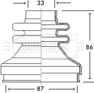 Borg & Beck BCB2763 - Joint-soufflet, arbre de commande droxauto.com