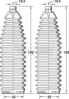 Borg & Beck BSG3408 - Jeu de joints-soufflets, direction droxauto.com