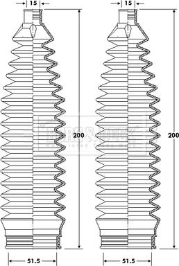 Borg & Beck BSG3414 - Jeu de joints-soufflets, direction droxauto.com