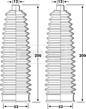 Borg & Beck BSG3425 - Jeu de joints-soufflets, direction droxauto.com