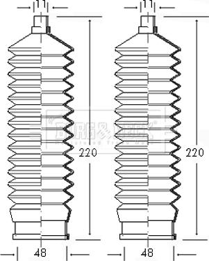 Borg & Beck BSG3040 - Jeu de joints-soufflets, direction droxauto.com