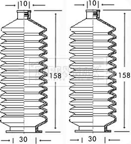Borg & Beck BSG3057 - Jeu de joints-soufflets, direction droxauto.com