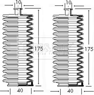 Borg & Beck BSG3025 - Jeu de joints-soufflets, direction droxauto.com
