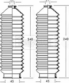 Borg & Beck BSG3199 - Jeu de joints-soufflets, direction droxauto.com