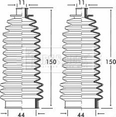 Borg & Beck BSG3146 - Jeu de joints-soufflets, direction droxauto.com