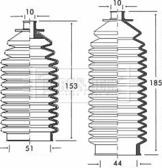 Borg & Beck BSG3150 - Jeu de joints-soufflets, direction droxauto.com