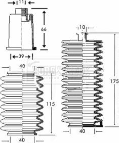 Borg & Beck BSG3165 - Jeu de joints-soufflets, direction droxauto.com