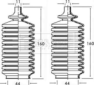 Borg & Beck BSG3119 - Jeu de joints-soufflets, direction droxauto.com