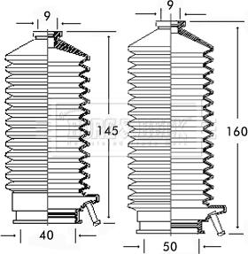 Borg & Beck BSG3136 - Jeu de joints-soufflets, direction droxauto.com