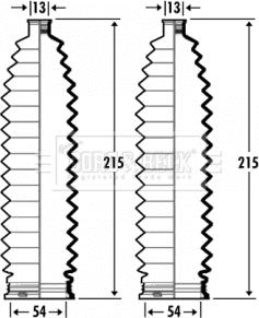 Borg & Beck BSG3352 - Jeu de joints-soufflets, direction droxauto.com