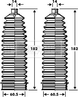 Borg & Beck BSG3386 - Jeu de joints-soufflets, direction droxauto.com