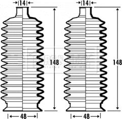 Borg & Beck BSG3373 - Jeu de joints-soufflets, direction droxauto.com