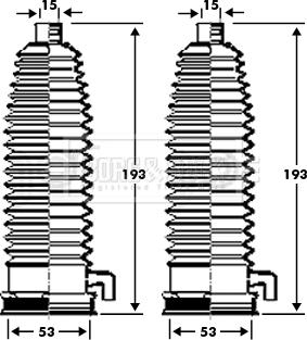 Borg & Beck BSG3298 - Jeu de joints-soufflets, direction droxauto.com