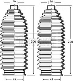 Borg & Beck BSG3242 - Jeu de joints-soufflets, direction droxauto.com