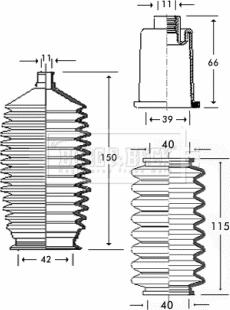 Borg & Beck BSG3262 - Jeu de joints-soufflets, direction droxauto.com