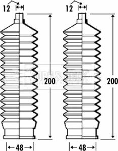 Borg & Beck BSG3267 - Jeu de joints-soufflets, direction droxauto.com