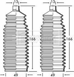 Borg & Beck BSG3214 - Jeu de joints-soufflets, direction droxauto.com