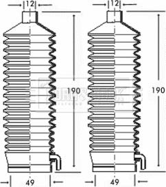 Borg & Beck BSG3215 - Jeu de joints-soufflets, direction droxauto.com