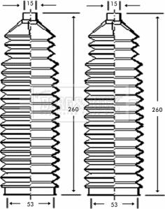 Borg & Beck BSG3229 - Jeu de joints-soufflets, direction droxauto.com