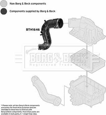 Borg & Beck BTH1646 - Tuyau d'aspiration, alimentation d'air droxauto.com
