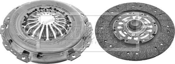 Borg & Beck HK2572 - Kit d'embrayage droxauto.com