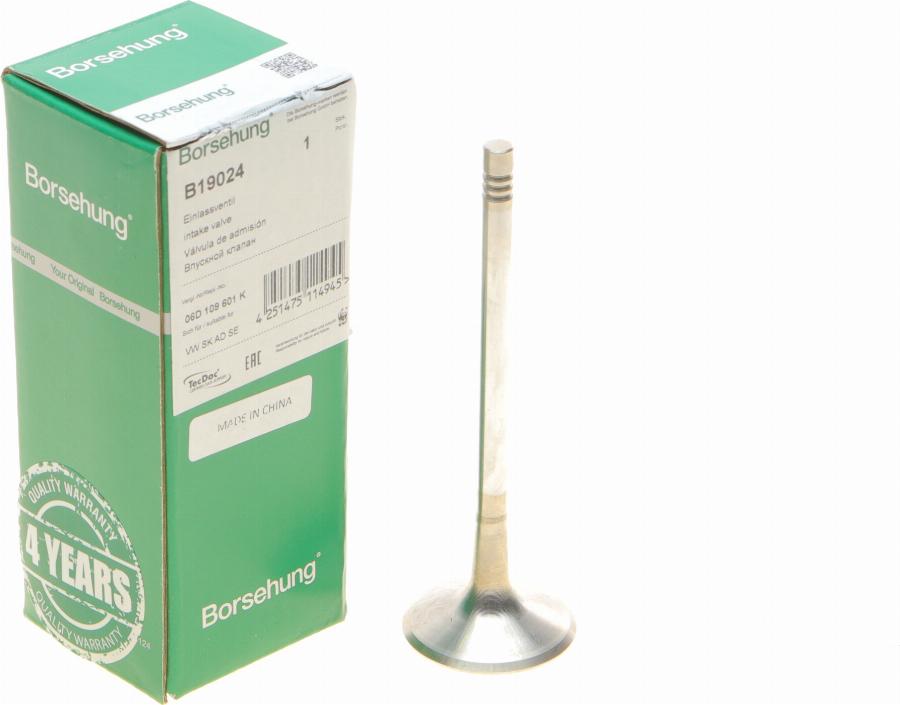 Borsehung B19024 - Soupape d'admission droxauto.com