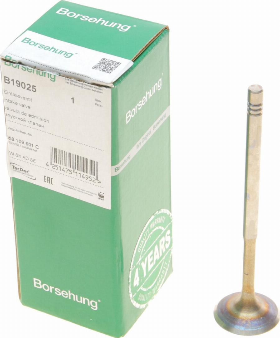 Borsehung B19025 - Soupape d'admission droxauto.com