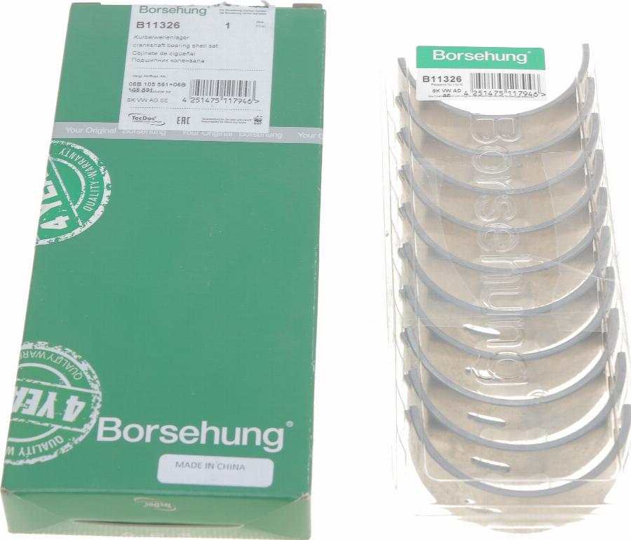 Borsehung B11326 - Coussinet de vilebrequin droxauto.com