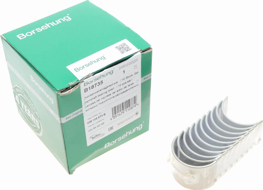 Borsehung B18735 - Support d'arbre à came droxauto.com