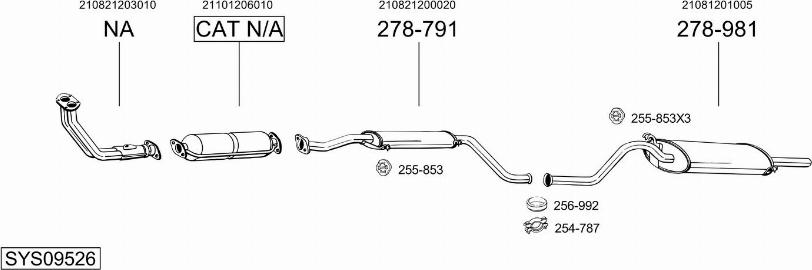 Bosal SYS09526 - Échappement droxauto.com
